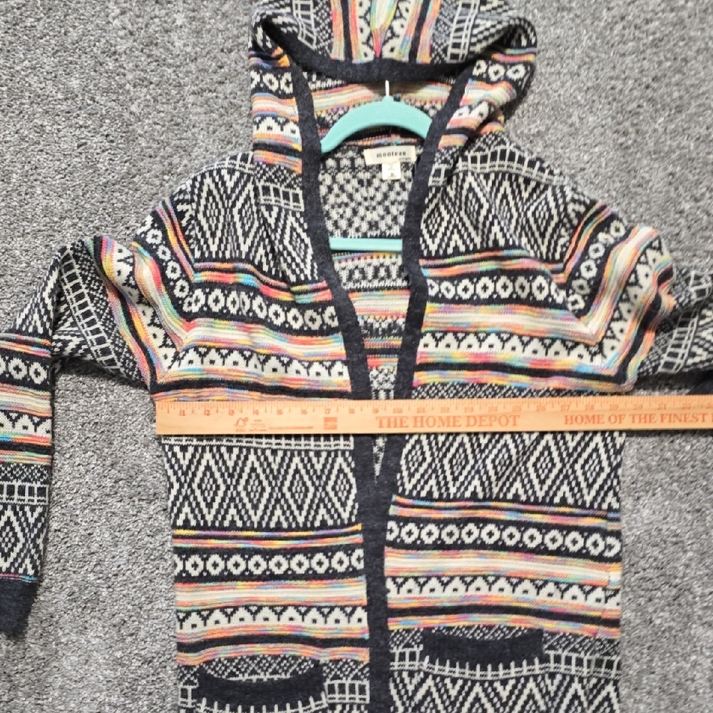 Monteau Multicolor Patterned Cardigan - Picture 3 of 6